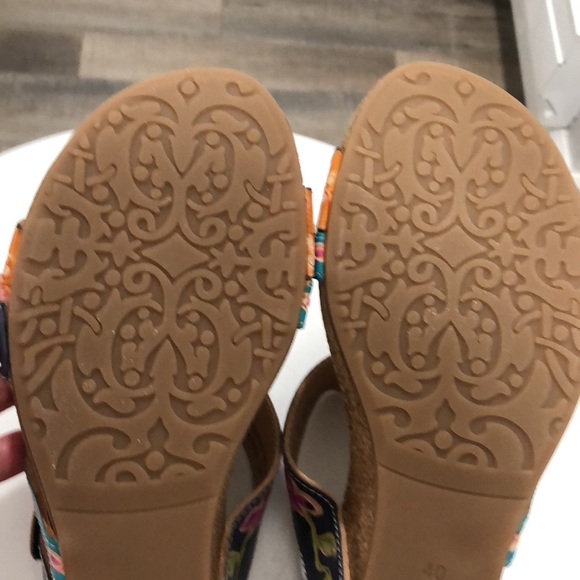 L’Atiste Swan Sandal in Navy Multi NWOB Size 40 EU US 9 - Picture 14 of 14